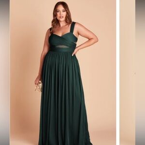 Birdy grey ELSYE DRESS MESH EMERALD bridesmaids dress size medium green wedding‌